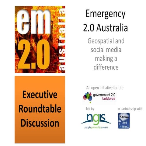 Emergency 2.0 project - roundtable briefing