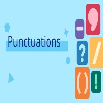 English 9 - Punctuation Marks | PPTX