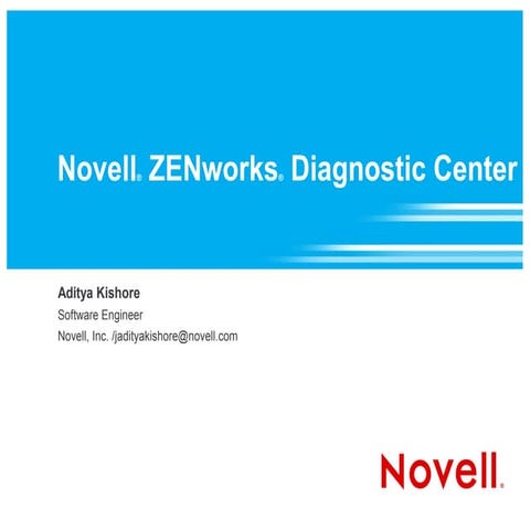 Novell ZENworks Diagnostic Center