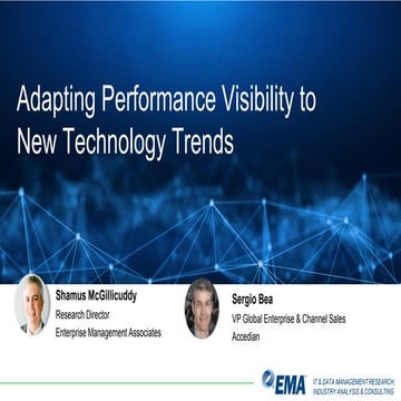 Adapting Performance Visibility to New Technology Trends