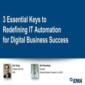 3 Essential Keys to Redefining IT Automation for Digital Business Success