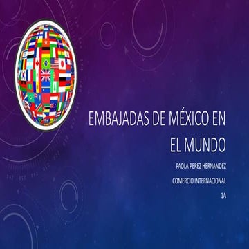 Emabajdas de mexico en el mundo