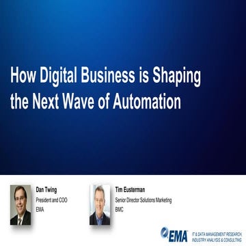 How Digital Business is Shaping the Next Wave of Automation