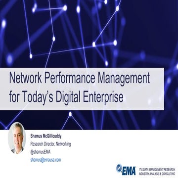 Network Performance Management Strategies for the Digital Enterprise