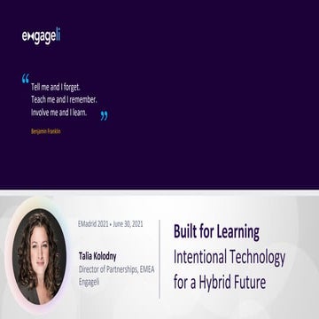 2021_06_30 «Built for learning: intentional technology for a hybrid future» 