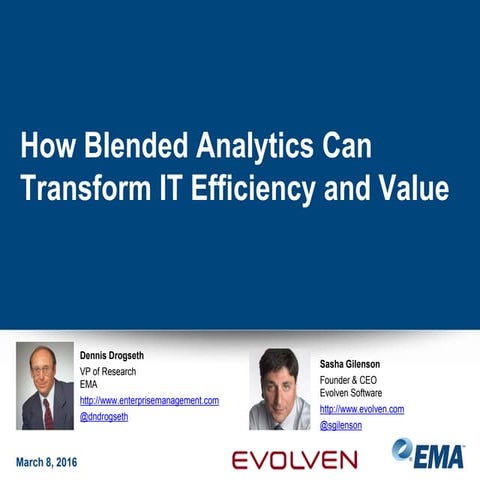 How Blended Analytics Can Transform IT Efficiency and Value 