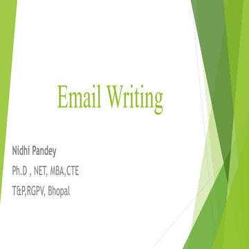 Email writing 