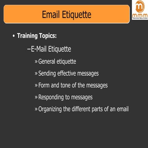 Email Etiquette