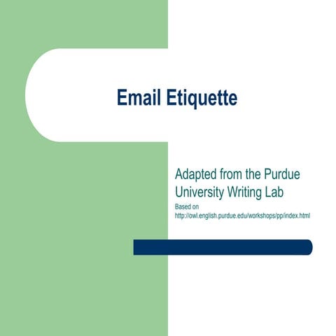 Email Etiquette Presentation | PPTX