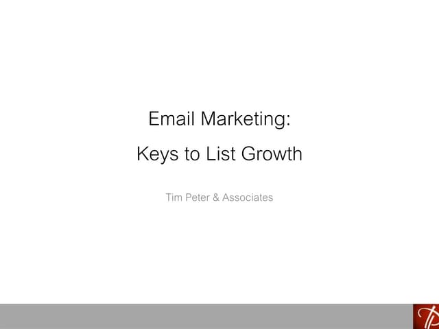 E-commerce Best Practices: Growing Your Email List