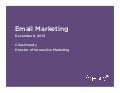 Email Marketing (101)