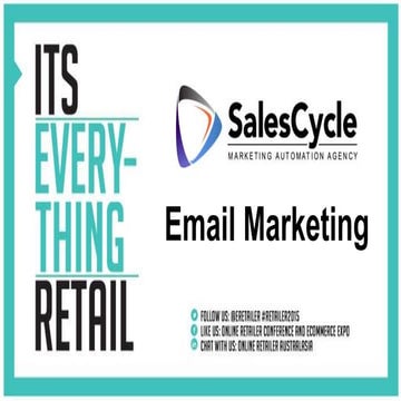 eMail Marketion Tips & Tactics - Online Retailer Conference 2015