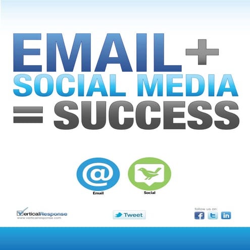 Email plus-social-equals-success