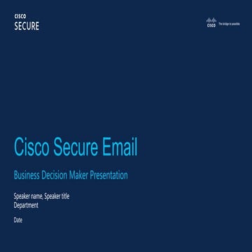 Presentation cisco iron port product family | PDF