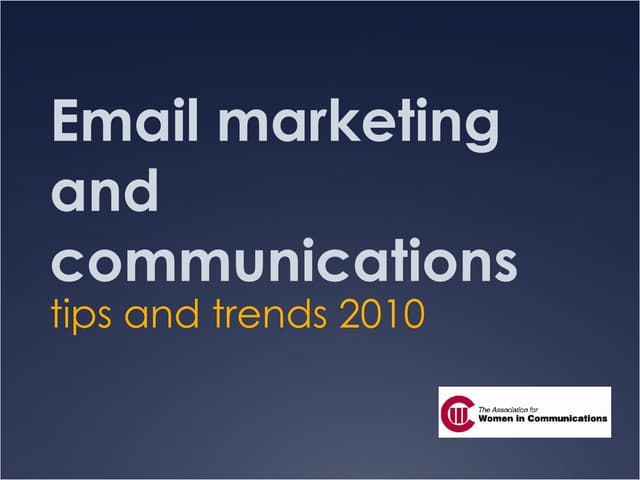 Email Tips 2010