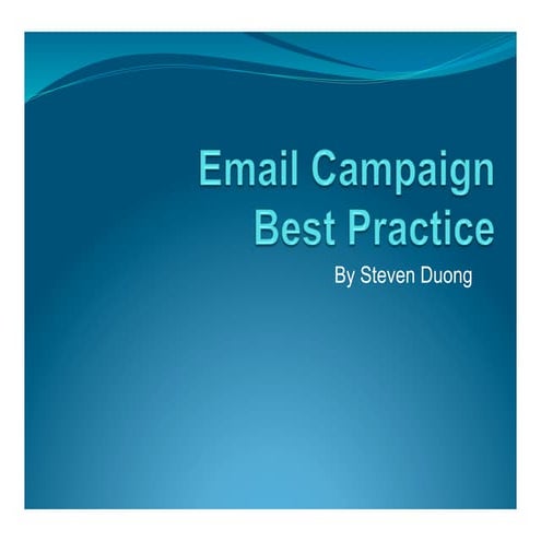 Email Best Practice