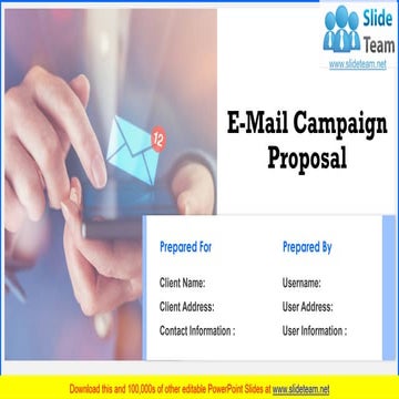 E Mail Campaign Proposal PowerPoint Presentation Slides
