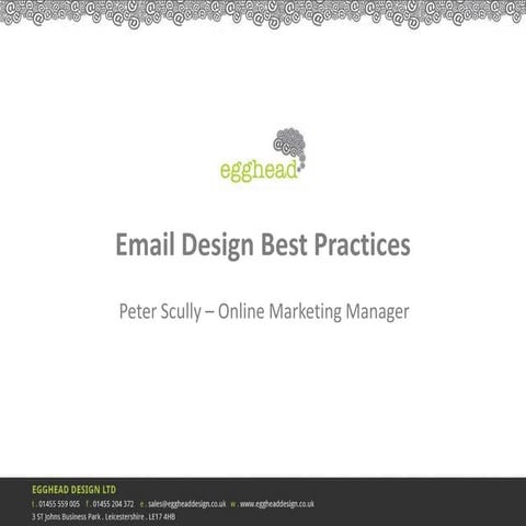 Egghead Design - Email Design Best Practices