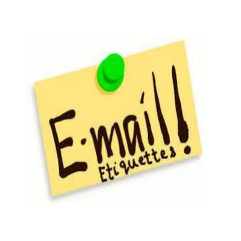 Email etiquette