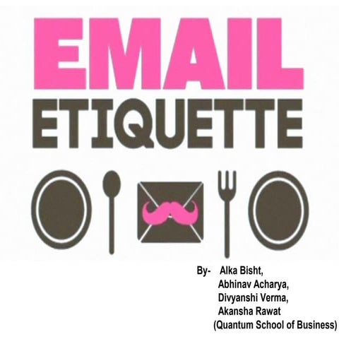 Email etiquette