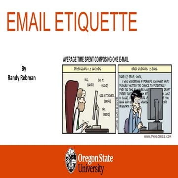 Email etiquette 