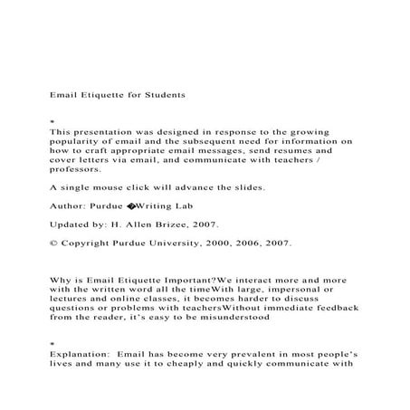 Email Etiquette for StudentsThis presentation was.docx