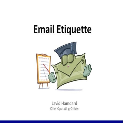 Email Ettiquette (Javid Hamdard)
