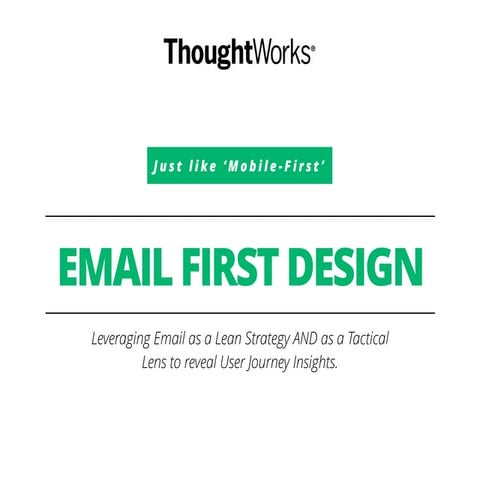 Email first  a lean strategy & a workflow lens