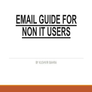 Email guide for non it users p1