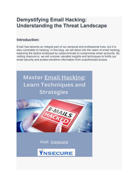 Email Hacking 