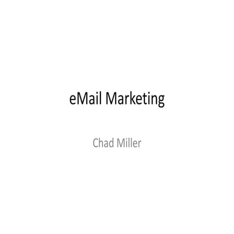 E mail marketing