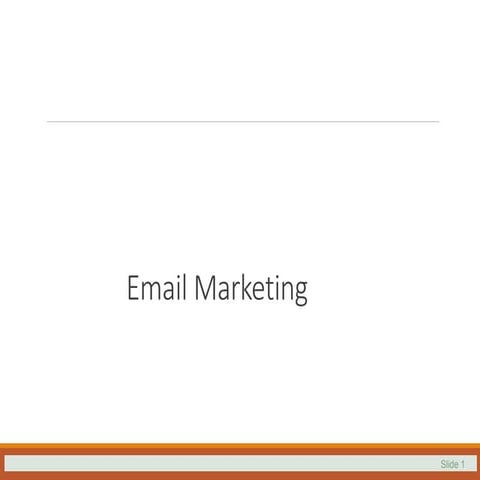 Email marketing