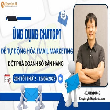 Dùng ChatGPT để tự động hóa Email Marketing