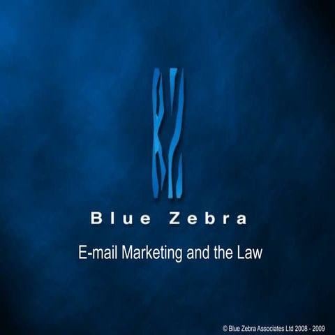 E Mail Marketing And The Law 2009