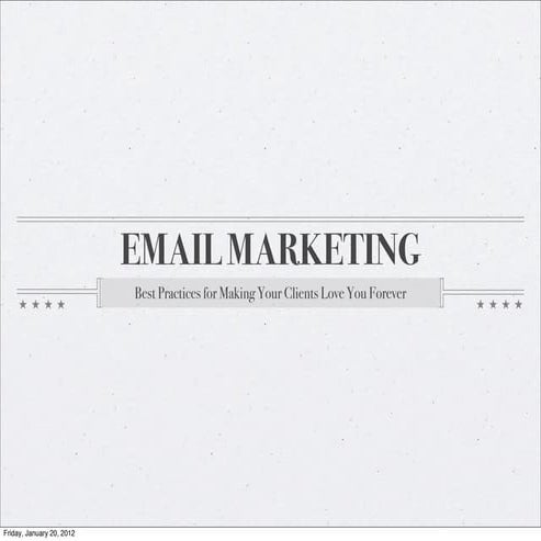 Email Marketing Best Practices 