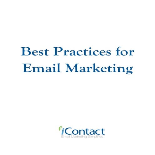 Email Marketing Best Practices
