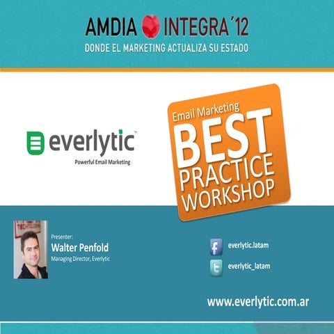 Email marketing best practices workshop   walter penfold