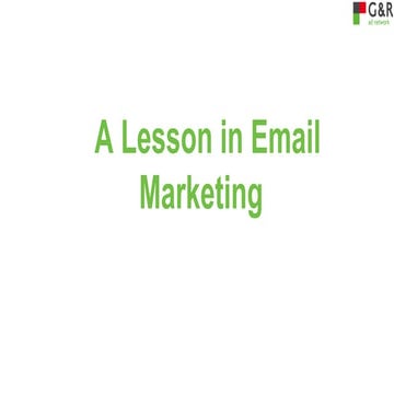 Email Marketing Basics