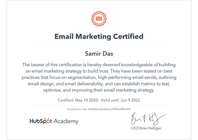 Email Marketing Certification HubSpot PDF Email Marketing Certification HubSpot PDF