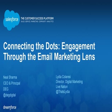Email Marketing, Connecting the Dots at Dreamforce 2014