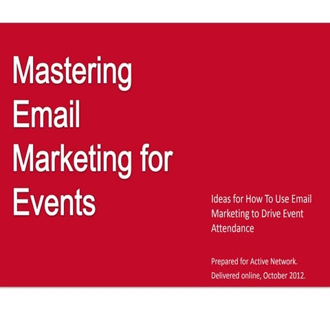 Email Marketing for Events