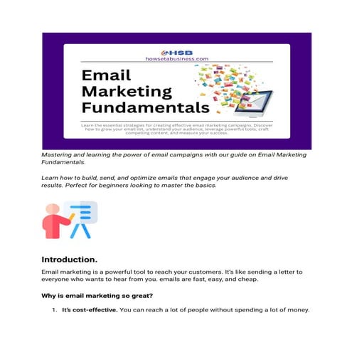 Email marketing fundamentals: A Comprehensive Guide..pdf