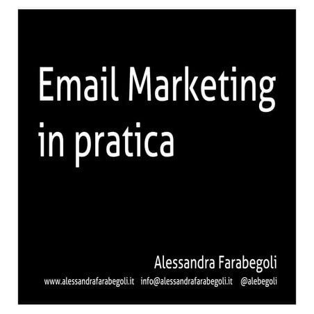 Email marketing in pratica