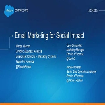 Email Marketing Journeys for Social Impact