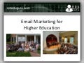 Email Marketing for Higher Education