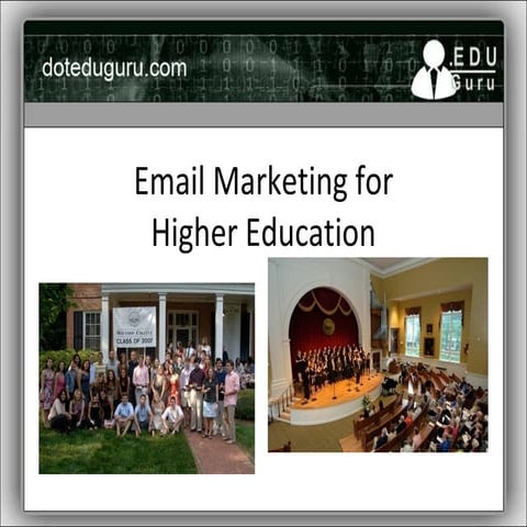 Email Marketing for Higher Education