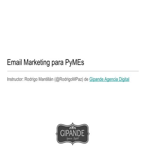Taller Email Marketing para Pymes