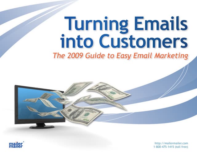 Email Marketing Starter Guide - MailerMailer | PPT