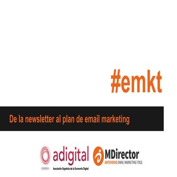 De la newsletter al plan de email marketing