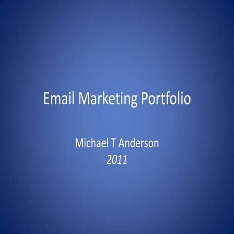 Email Portfolio 2011